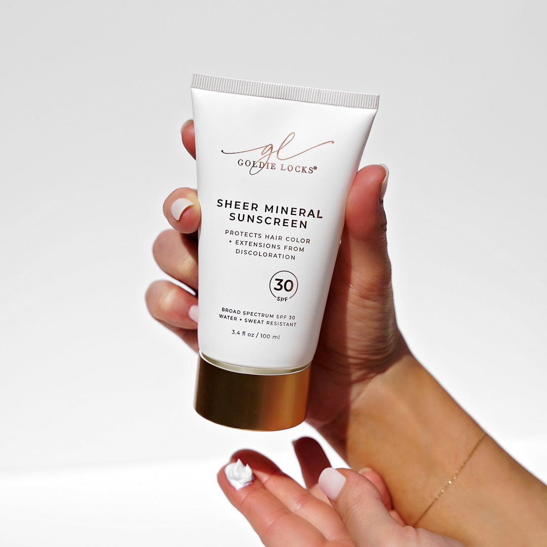 mineral sunscreen to protect skin and hair