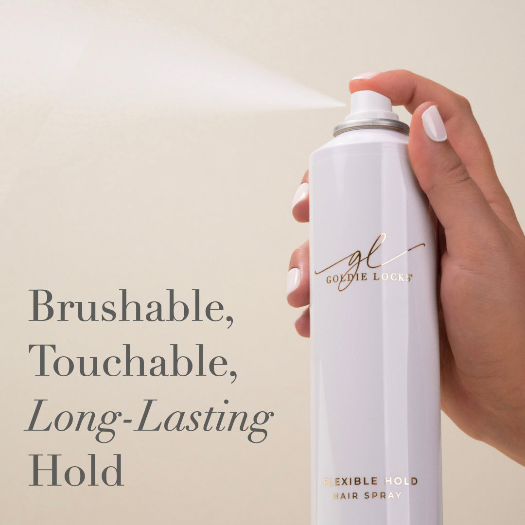 flexible hold hairspray brushable finish