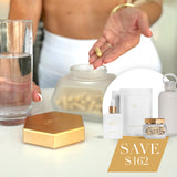 Hair Supplements + Scalp Serum + Glass Bottle
