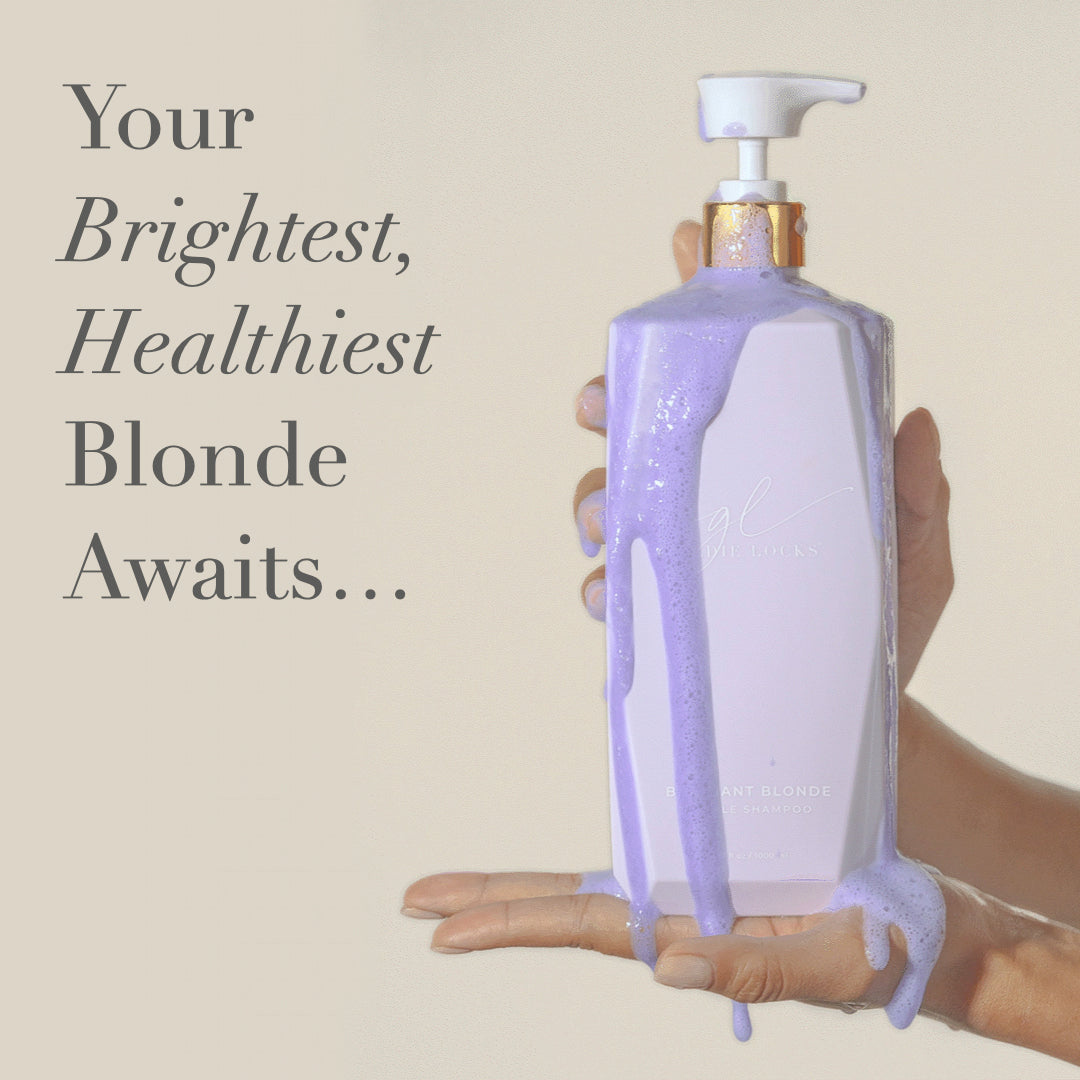 Your brightest, healthiest blonde hair - purple shampoo